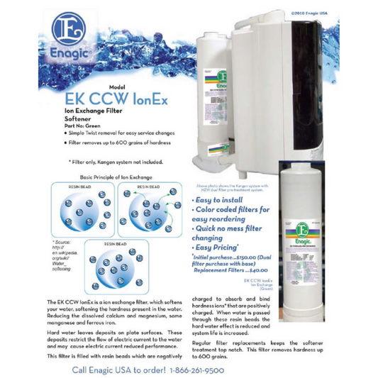 Informasjonsbilde av grått filter og tilhørende maskin. Samtlige informasjoner er listet flere steder på bildet. Både sort og blå skrift.